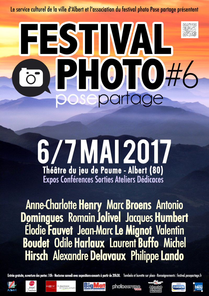 Affiche festival photo Pose partage